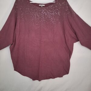 Women's Mauve Embellished Top